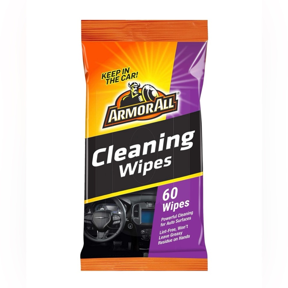 Armor All Car Interior Cleaner Wipes, Interior Cleaning Wipes for Cars 60 Each